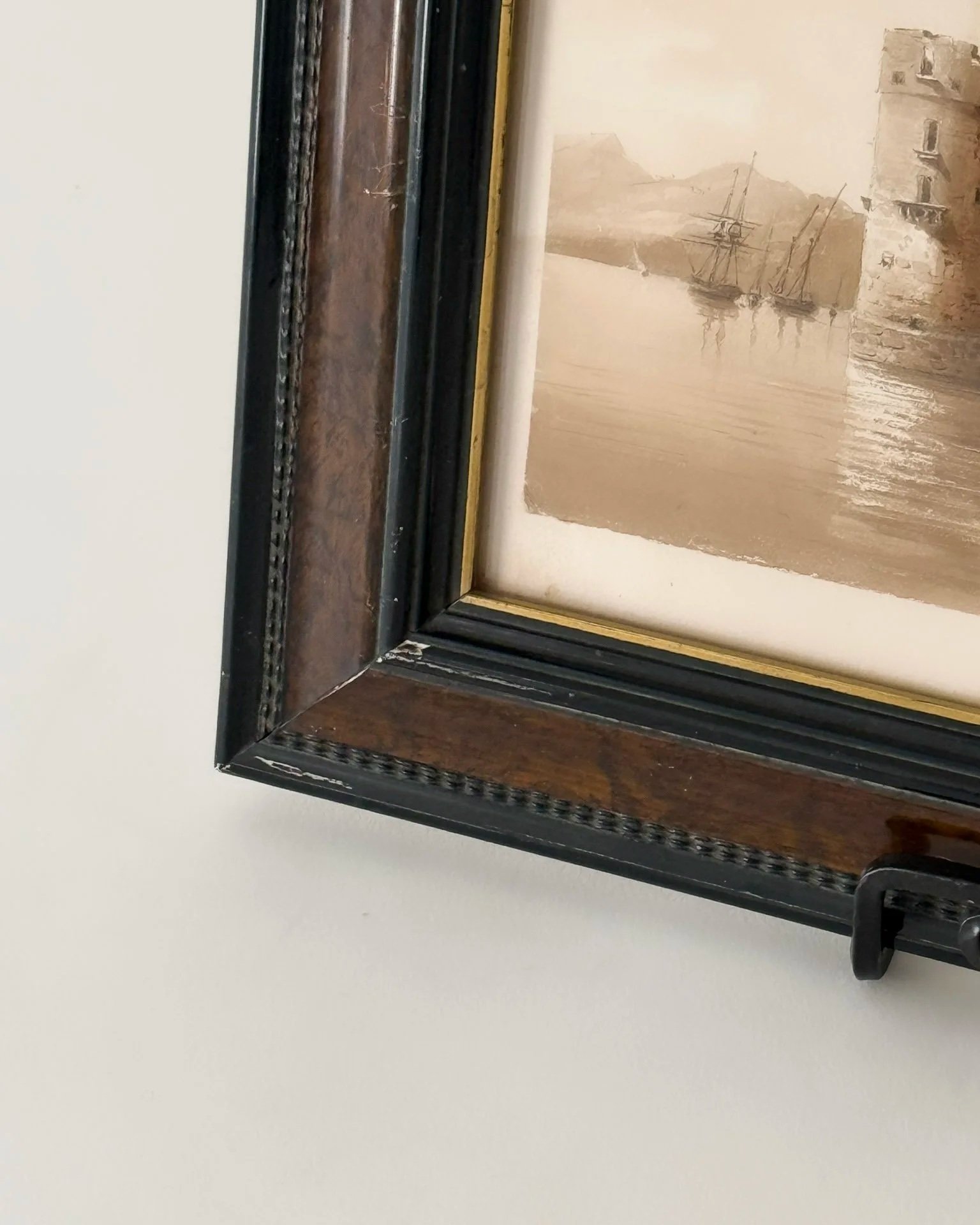 Original Antique Ink Drawing, 1852 — Refuge Interiors